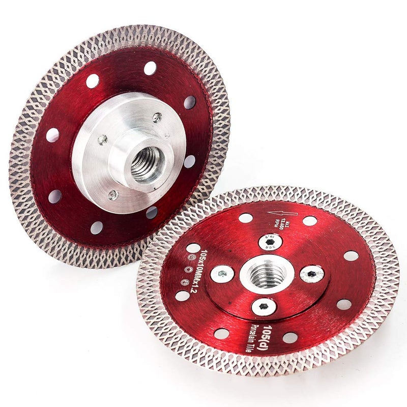 Casaverde 4" Super Thin Diamond Wet Porcelain Saw Blades Tiles Blades with Arbor 5/8"-11 Flange for Cutting Tile Granite Marbles (F-SX-4) - Image 3